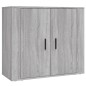 Credenza Grigio Sonoma in Legno Multistrato Credenza Grigio Sonoma in Legno Multistrato