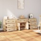 Credenze 3 pz Rovere Sonoma in Legno Multistrato Credenze 3 pz Rovere Sonoma in Legno Multistrato