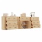 Credenze 3 pz Rovere Sonoma in Legno Multistrato Credenze 3 pz Rovere Sonoma in Legno Multistrato