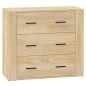 Credenze 3 pz Rovere Sonoma in Legno Multistrato Credenze 3 pz Rovere Sonoma in Legno Multistrato