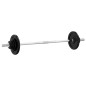 vidaXL Set Bilanciere con Dischi 90 kg in Ghisa