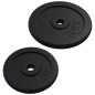 vidaXL Set Bilanciere con Dischi 90 kg in Ghisa