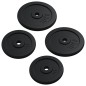 vidaXL Set Bilanciere con Dischi 90 kg in Ghisa
