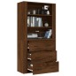 Credenza Rovere Marrone in Legno Multistrato Credenza Rovere Marrone in Legno Multistrato
