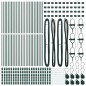 vidaXL Postazioni per recinzioni 52 pezzi verde Ø32mm 80cm in acciaio galvanizzato vidaXL Postazioni per recinzioni 52 pezzi verde Ø32mm 80cm in acciaio galvanizzato
