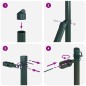 vidaXL Pali per Recinzione 26 pz Verde Ø32 mm 150 cm in Acciaio Zincato vidaXL Pali per Recinzione 26 pz Verde Ø32 mm 150 cm in Acciaio Zincato