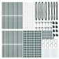 vidaXL Pali per Recinzione 52 pz Verde Ø32 mm 170 cm Acciaio Zincato vidaXL Pali per Recinzione 52 pz Verde Ø32 mm 170 cm Acciaio Zincato