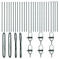 vidaXL 26 pz di Posti per Recinzione Verde Ø32 mm 210 cm in Acciaio Galvanizzato vidaXL 26 pz di Posti per Recinzione Verde Ø32 mm 210 cm in Acciaio Galvanizzato