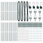 vidaXL 26 pz di Posti per Recinzione Verde Ø32 mm 210 cm in Acciaio Galvanizzato vidaXL 26 pz di Posti per Recinzione Verde Ø32 mm 210 cm in Acciaio Galvanizzato