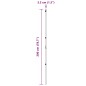 vidaXL Posti per Recinzione 52 pcs Grigio Ø32 mm 200 cm in Acciaio Zincato vidaXL Posti per Recinzione 52 pcs Grigio Ø32 mm 200 cm in Acciaio Zincato