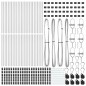vidaXL Posti per recinzione 52 pz Ø32 mm 100 cm Acciaio galvanizzato vidaXL Posti per recinzione 52 pz Ø32 mm 100 cm Acciaio galvanizzato