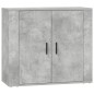 Credenze 3 pz Grigio Cemento in Legno Multistrato Credenze 3 pz Grigio Cemento in Legno Multistrato