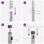 vidaXL 26 Posti per Recinzione Ø32mm 150cm in Acciaio Galvanizzato vidaXL 26 Posti per Recinzione Ø32mm 150cm in Acciaio Galvanizzato