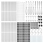 vidaXL Poste per Recinzione 52 pz Ø32 mm 150 cm Acciaio Galvanizzato vidaXL Poste per Recinzione 52 pz Ø32 mm 150 cm Acciaio Galvanizzato