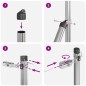 vidaXL Poste da Recinzione 52 Pz Ø32 mm 200 cm in Acciaio Zincato vidaXL Poste da Recinzione 52 Pz Ø32 mm 200 cm in Acciaio Zincato