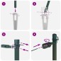 vidaXL Pali per Recinzione con Punta - 26 Pz Ø32 mm, 80 cm in Acciaio Zincato vidaXL Pali per Recinzione con Punta - 26 Pz Ø32 mm, 80 cm in Acciaio Zincato