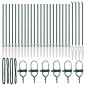 Pali di Recinzione vidaXL con Punta 26 pcs Ø32 mm 160 cm Acciaio Zincato Pali di Recinzione vidaXL con Punta 26 pcs Ø32 mm 160 cm Acciaio Zincato