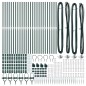 Pali di Recinzione vidaXL con Punta 26 pcs Ø32 mm 160 cm Acciaio Zincato Pali di Recinzione vidaXL con Punta 26 pcs Ø32 mm 160 cm Acciaio Zincato