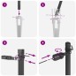 vidaXL 52 Pz Posti per Recinto con Punta Ø32 mm 60 cm in Acciaio Zincato vidaXL 52 Pz Posti per Recinto con Punta Ø32 mm 60 cm in Acciaio Zincato