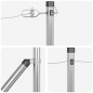 vidaXL Pali per Recinzione con Punta - 52 pcs Ø32 mm 120 cm in Acciaio Galvanizzato vidaXL Pali per Recinzione con Punta - 52 pcs Ø32 mm 120 cm in Acciaio Galvanizzato