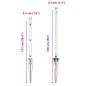 vidaXL Pali per Recinzione con Punta - 52 pcs Ø32 mm 120 cm in Acciaio Galvanizzato vidaXL Pali per Recinzione con Punta - 52 pcs Ø32 mm 120 cm in Acciaio Galvanizzato