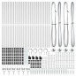 vidaXL Pali per recinzione - 26 pz, Ø32 mm, 160 cm in acciaio galvanizzato vidaXL Pali per recinzione - 26 pz, Ø32 mm, 160 cm in acciaio galvanizzato