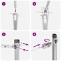 vidaXL Poste per recinzione con punta – 52 pezzi Ø32mm, 170cm in acciaio zincato. vidaXL Poste per recinzione con punta – 52 pezzi Ø32mm, 170cm in acciaio zincato.