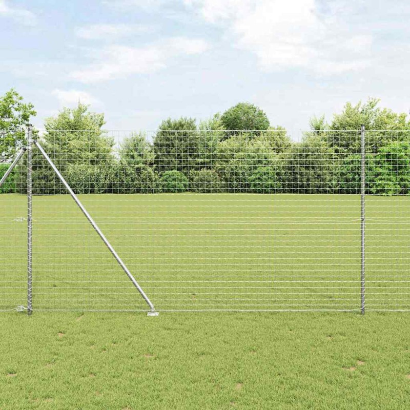 vidaXL Pali da Recinzione con Punte 26 pcs Ø32 mm 180 cm in Acciaio Zincato vidaXL Pali da Recinzione con Punte 26 pcs Ø32 mm 180 cm in Acciaio Zincato