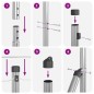 vidaXL Pali da Recinzione con Punte 26 pcs Ø32 mm 180 cm in Acciaio Zincato vidaXL Pali da Recinzione con Punte 26 pcs Ø32 mm 180 cm in Acciaio Zincato
