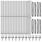 vidaXL Posti per Recinzione con Piastra di Base, 52 pz Ø32mm, 50cm in Acciaio Galvanizzato vidaXL Posti per Recinzione con Piastra di Base, 52 pz Ø32mm, 50cm in Acciaio Galvanizzato