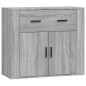 Credenze 3 pz Grigio Sonoma in Legno Multistrato Credenze 3 pz Grigio Sonoma in Legno Multistrato