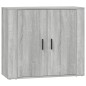 Credenze 3 pz Grigio Sonoma in Legno Multistrato Credenze 3 pz Grigio Sonoma in Legno Multistrato
