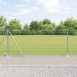 vidaXL Posti per Recinzione con Piastra di Base, 26 pz Ø32mm, 90cm, in Acciaio Galvanizzato vidaXL Posti per Recinzione con Piastra di Base, 26 pz Ø32mm, 90cm, in Acciaio Galvanizzato