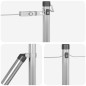 vidaXL Posti per Recinzione con Piastra di Base, 26 pz Ø32mm, 90cm, in Acciaio Galvanizzato vidaXL Posti per Recinzione con Piastra di Base, 26 pz Ø32mm, 90cm, in Acciaio Galvanizzato