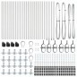 vidaXL Posti per Recinzione con Piattaforme - 26 pcs Ø32mm 110cm in Acciaio Galvanizzato vidaXL Posti per Recinzione con Piattaforme - 26 pcs Ø32mm 110cm in Acciaio Galvanizzato