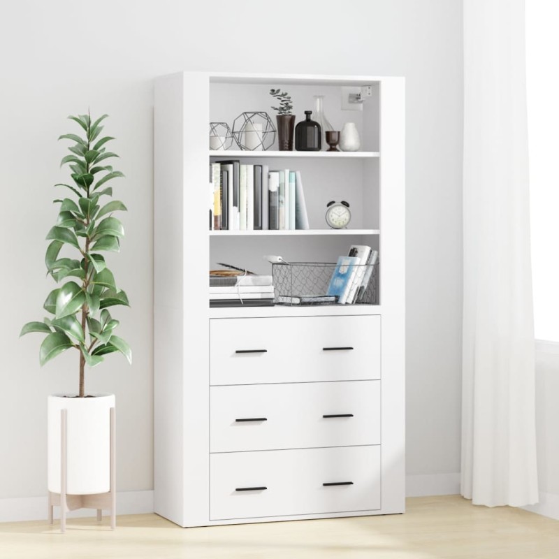 Credenza Bianca in Legno Multistrato Credenza Bianca in Legno Multistrato