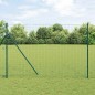 vidaXL Fencing Euro con 7 pali 1,6x10 m in acciaio zincato verde