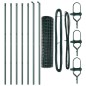 vidaXL Euro Fence con 7 pali 1,2 x 10 m in acciaio zincato verde