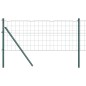 vidaXL Recinzione Euro Fence con 7 pali, 0,6 x 10m in acciaio zincato verde