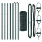 vidaXL Recinzione Euro Fence con 7 pali, 0,6 x 10m in acciaio zincato verde