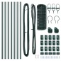 vidaXL Recinzione Euro Fence con 7 pali, 0,6 x 10m in acciaio zincato verde
