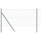 vidaXL Recinzione Euro con 7 pali, 1.2 x 10 m in acciaio zincato verde vidaXL Recinzione Euro con 7 pali, 1.2 x 10 m in acciaio zincato verde