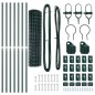 vidaXL Recinzione Euro con 7 pali, 1.2 x 10 m in acciaio zincato verde vidaXL Recinzione Euro con 7 pali, 1.2 x 10 m in acciaio zincato verde