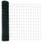 vidaXL Recinzione Euro con 7 pali, 1.2 x 10 m in acciaio zincato verde vidaXL Recinzione Euro con 7 pali, 1.2 x 10 m in acciaio zincato verde