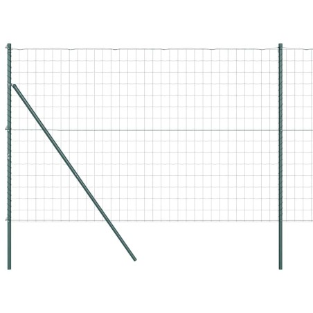 vidaXL Recinto Euro 7 Post 1.6x10m in Acciaio Galvanizzato Verde