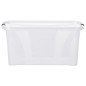 Scatole Portaoggetti con Coperchio 2 pz Trasparenti 14 L Scatole Portaoggetti con Coperchio 2 pz Trasparenti 14 L