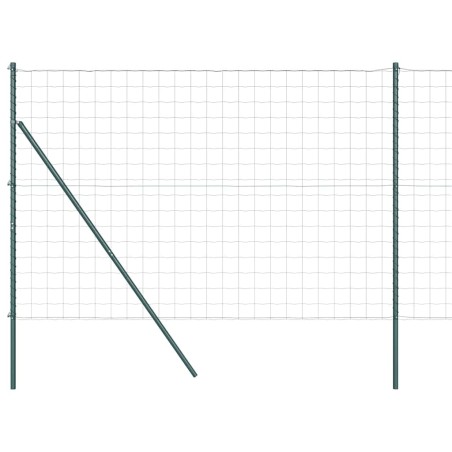 vidaXL Euro Fence con 7 Pali 1,6 x 10m in Acciaio Zincato Verde