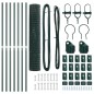 vidaXL Euro Fence con 7 Pali 1,6 x 10m in Acciaio Zincato Verde