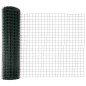 vidaXL Recinzione Euro con 13 post, 1 x 25 m, in acciaio galvanizzato verde vidaXL Recinzione Euro con 13 post, 1 x 25 m, in acciaio galvanizzato verde