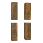 Mobili TV 4 pz Rovere Fumo 30,5x30x90 cm in Legno Multistrato Mobili TV 4 pz Rovere Fumo 30,5x30x90 cm in Legno Multistrato